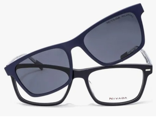 [VNV.31609.0GRY.55] Nivada Clip-On Armazón Oftálmica