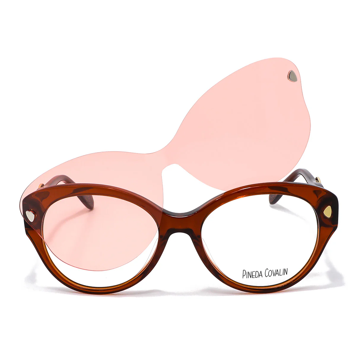 [CPV.X122A.0BRN.53] Pineda Covalin Clip-On Armazón Oftálmico