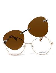 [CPV.X124C.0GLD.55] Pineda Covalin Clip-On Armazón Oftálmico