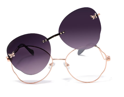 [CPV.X124C.RGLD.55] Pineda Covalin Clip-On Armazón Oftálmico