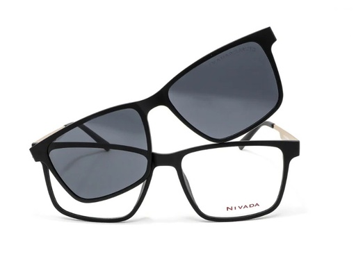 [VNV.30189.0BLK.54] Nivada Clip-On Armazón Oftálmica